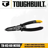 TOUGHBUILT TB-H3-60-M200 8"Multi-Function Electrical Installation Stripping Pliers Hand Tools