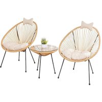 Outdoor rattan chair cafe colorful sun outdoor dining table and chair courtyard balcony rattan table and chair garden outdoor fu
