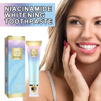 AMZ Niacinamide Whitening Toothpaste for Dental Stains Removal Bad Breath Prevention Oral Cleaning with Refreshing Plaque