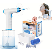 Outil électrique d'élimination du cérumen, Kit de chasse d'oreille à 4 modes de pression avec nettoyeur d'oreille, soins de santé pour adultes et enfants, Kits de lavage du canal auditif