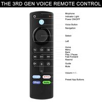 Bluetooth Voice Remote Control for L5B83G Fire TV Stick 4K Max Lite Cube Smart TV Controller Replacement