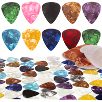 24/48/100pcs Guitar Picks 0.46mm ABS Stage Performance Plectrum Bass Ukulele String Instrument Supplies for Music Lover XJM