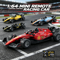 1/64 Mini Formula Racing Alloy RC Cary Model Car Die Cast Toy Car for Boy Gifts Party Toys Children's Remote Control Car Toy