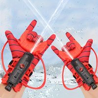 2pcs Set Spider Glove Wrist Water Gun Launcher Water Gun Perfect for Halloween & Christmas Novelty Gifts