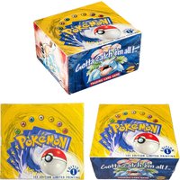 PKM 1st Edition Base Set Booster Box Shadowless Rare 1999 Charizard Blastoise Venusaur Basic Pack PTCG Collectible Card Pokemon