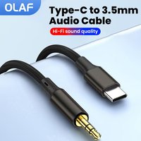 Type C To 3.5mm Audio Cable USB C to 3.5mm Jack Aux Audio Plug Speaker Adapter Car Headphone Computer Converter Wire USB C Cable