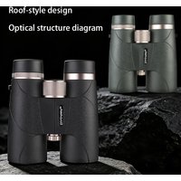 ZIYOUHU ZT10X42 binoculars HD bird watching outdoor hiking equipment High quality BAK4 prism 42mm objective lens Large viewing