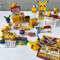 RE-MENT Pokemon Pikachu Room Decor Blind Box Anime Figurine Desktop Ornament Decoration Mini Furniture Model Collection Kid Gift