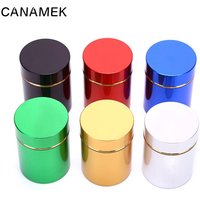 Smell Proof Container Aluminum Herb Stash Metal Sealed Can Tea Strage Bottles Jars Boxes