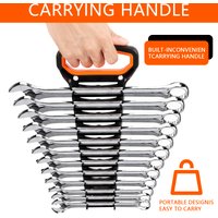 2Pcs Wrench Holder Wrench Organizer Tray Tool for Storing 8mm-19mm Metric SAE Wrenches Storage Rack Hand Tools Organizer Cabinet