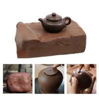 1KG Yixing Purple Grit Mud DIY Pottery Purple Clay Pot/tea Set Firing Sculpture Molding Manual Kneading Carving Raw Materials