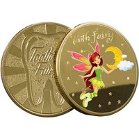 New Colorful Tooth Fairy Coin Gold Plated Lucky Coin for Kids Collectibles Commemorative Metal Gift