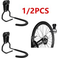 1/2PCS Heavy Duty Bike Wall Mount Hanger, Bicycle Storage Hook Rack for Garage MTB Road Bike Space Saving Holder