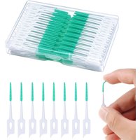 Dental Floss Reusable Interdental Brushes Toothpick Floss Plastic Toothpick with Thread Dental Sticks
