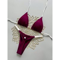 Micro Bikinis 2026 Push Up Women Swimsuits Sexy Swimwear Brazilian Bikini Set Thong Biquini Solid Swimsuit Summer Beachwear