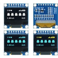 0.96 inch OLED Display Module I2C IIC 128x64 SSD1306 Serial SPI for Arduino ESP32 ESP8266 Raspberry Pi Blue White DIY