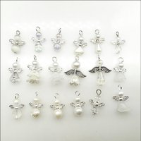 New Angel Retro Silver Plated Wings For Bracelets Charms Making Jewelry