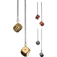Dice Car Hanger Car Dice Rear View Mirror Accessories Metal Dice Car Pendant Automotive Dice Mirror Hang Ornament Retro Metal