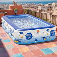 1PC Swimming pool, extra-large, reinforced family pool, ideal for outdoor use, back gardens and summer pool parties