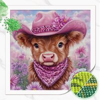 Huacan New Arrivals Diamond Painting Daisy Cow Diamond Mosaic Animal Flower Complete Kit Handmade Gift
