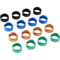 20Pcs Inner Diameter 8/10mm High 6mm Aluminum Foot Ring Pigeon Foot Ring Pigeon Training Flight Competition Bird Pigeon Supplies