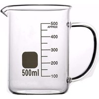 Hot Sale 50/100/150/250/500/1000ml Glass Measuring Cup With Handle Clear GraduatCup Heat-resistant Beaker Kitchen Baking Tools