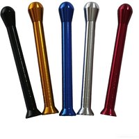 Metal High Quality Portable Snuff tube Fashionable trend Snuff pipe 64mm Aluminum Alloy Mini Straw Cool Gadget for Men Gift