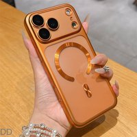 Original Plating Magnetic For Magsafe Case For iPhone 17 16 15 14 13 Pro Max 16 Air Full Lens Camera Protection Anti-Knock Cover