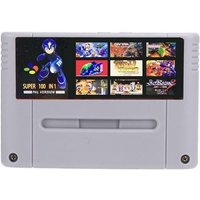 Super 100 in 1 Video Game Cartridge With Games Castlevania Dracula X IV Contra III Final Fight 3 Hagane Mega Man 7 Tetris