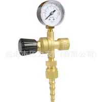 Mini Argon CO2 Gas Pressure Regulator 36V/220V M10*1 Welding Pressure Gauge Reducer