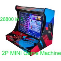 22 Inch 2 Players Arcade Video Game Console LCD Bartop Build with Sag Arcade DX 26800 in 1 Coin Acceptor Joystick to TV