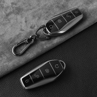 TPU Car Key Case Cover for BYD Atto 3 Han EV Dolphin Seal u dm i Protector Shell Keychain Auto Accessories