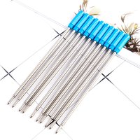 20 Pieces/Lot 1.0mm Metal Pen Gel Writing Smooth Refill Officel Stationery