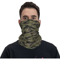 Tiger Stripe Camo Winter Headband Neck Warmer Women Men Ski Camping Tube Scarf Camouflage Face Bandana Gaiter