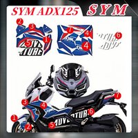 Motorcycle Full Body Sticker for Sym Adx125 Adx 125 Scratch Resistant Waterproof Protector Decals for Sym Adx125