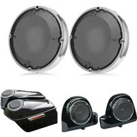 6.5" Saddlebag Lid Speaker Grills Covers Fit For Harley Electra Road Glide 83-23