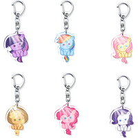 My Little Pony Twilight Sparkle Acrylic Fun Keychain Related Products Baby Gift Key Chain Charms Souvenir Creative Pendant Bag