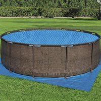 Solar Pool Cover Swimming Pool Bubble Solar Cover Heat Retaining Blanket Wear-resistant Free Cutting Solar Cover for Sun Protect