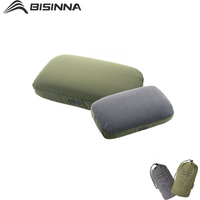 BISINNA 1pcs Memory Foam Pillow Portable Camping Cervical Pillow Pillowcase Detachable Nap Pillow Neck Support Travel Supplies