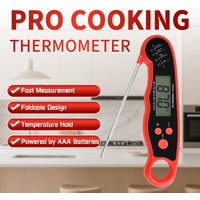 Digital Food Thermometer Instant Read Kitchen Tool with Backlight And Hold Function for Cooking Baking Meat Easy to Use Cooking