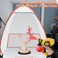 Portable Pop-Up Painting Tent Spray Booth, Lightweight Paint Shelter for Furniture, Car Parts and Hobby Craft Works