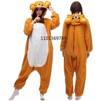 Japanese Cute Cartoon Character Rilakkuma Bear Sister Adult Anime Jumpsuit Pajamas Kawaii Anime Peripheral Pajamas Disfraz