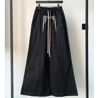 Loose Men's Wide Leg Pants Embroidered Dark Letter Slogan RO Style Floor-Length Bell Bottom Casual Trousers Straight Cut mid ...