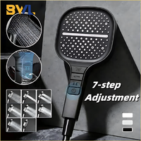 Large Shower Head 7 Modes Adjustable Shower Head Bathroom High-pressure Water-saving Shower Mixer Nozzles Bathroom Accessories