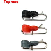 Topranc 45Pcs Plastics Hook Bait Clips+ Steel Quick Pins Connector, Sea Fishing Bait Clip Impact Hook Angle Fishing Accessories