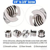 5pcs 1/4 To 3/8 Inch Camera Screw Adapter Tripod Mount Quick Release Convert Screw Nut for DSLR Camera Tripod Monopod Ballhead