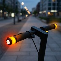 Water-Resistant Handlebar Light 2 Pieces for Electric Scooters, Waterproof Turn Signal Warning Indicator Lamp