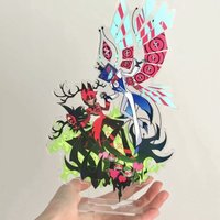 Anime Evil Hotel Alastor Niffty Group Cosplay Cartoon Acrylic Standing Sign Stand Figure Model Doll Indicative Board Collect Toy