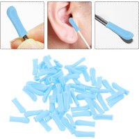 80pcs Silicone Spoon Tips Replacement For Soft Reusable Wax Removal Sleeves Home Travel Ear Cleaning Camera