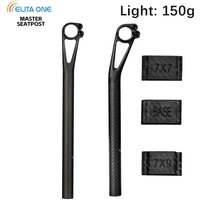 Elitaone Carbon Bicycle Seatpost Setback 5/25mm MTB/Road Cycling Half Shell Compatible with Carbon Rails Saddle